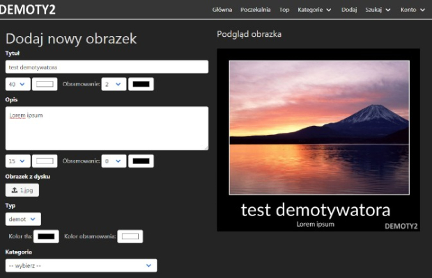 Demoty2 demotivator type script
