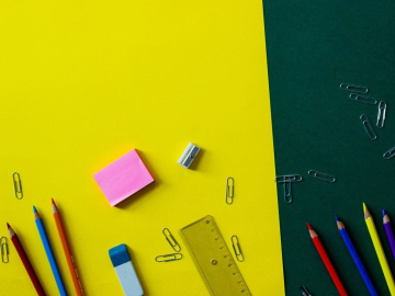 Photo: School supplies for children and teenagers. Choose from backpacks, notebooks, pencil cases, pens and colored pencils!